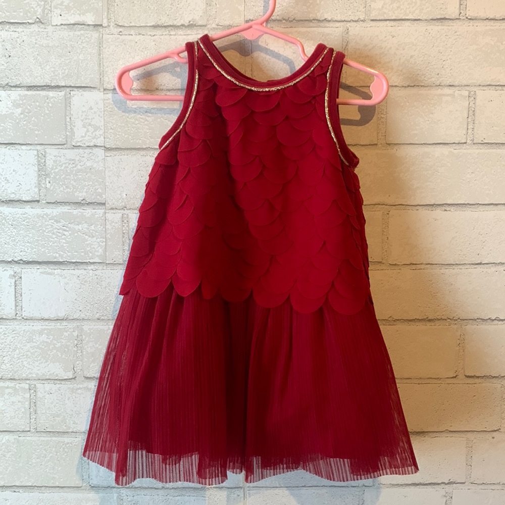 Girl’s Cat & Jack Red Holiday Dress 2T NWOT